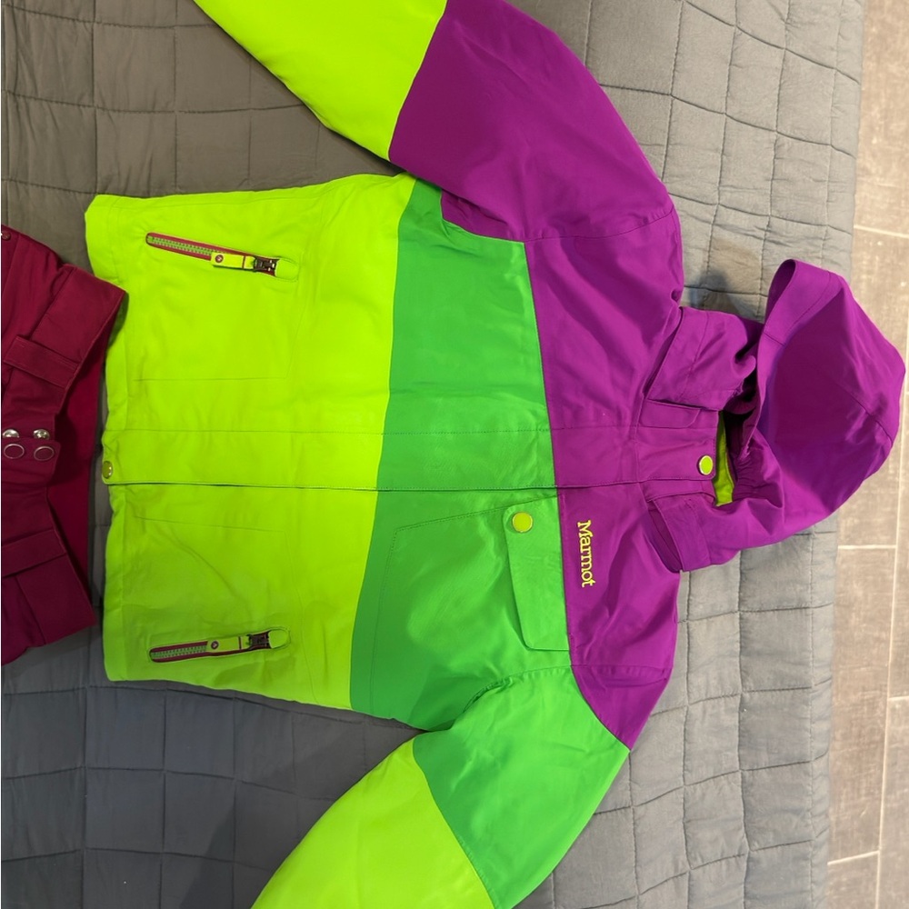Marmot Multicolor Ski Hooded Jacket for Toddler - Size M